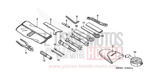 OUTILS CBR600F4 de 2004